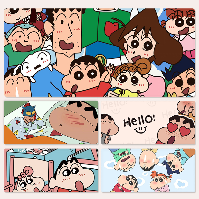 蜡笔小新可爱卡通女生鼠标垫大号