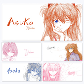 动漫二次元 电竞美女鼠标垫超大乱线画创意办公游戏电脑桌垫键盘垫