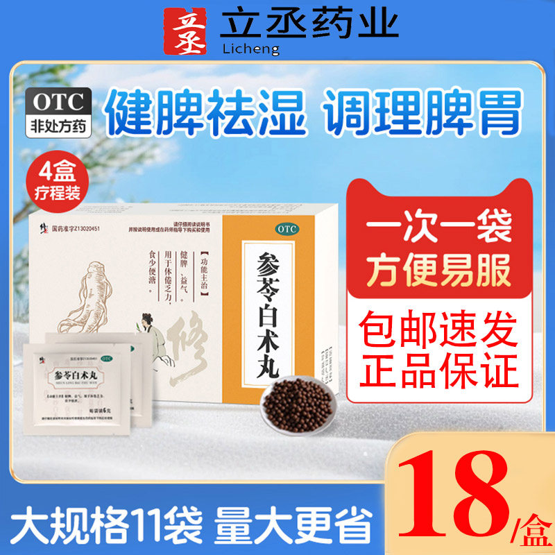 修正参苓白术丸健脾祛湿参苓健脾胃散排毒排体内湿寒去湿气重中药