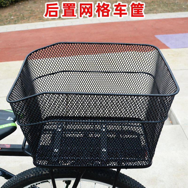 线线娜自行车后车筐收纳书包架图片