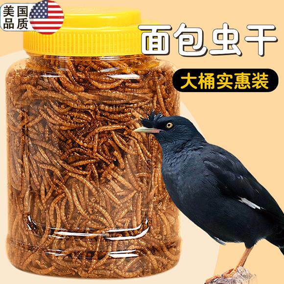 八哥鸟食饲料零食面包虫干豪华套餐八哥鹦鹉鸟粮用品瓜子八哥专用