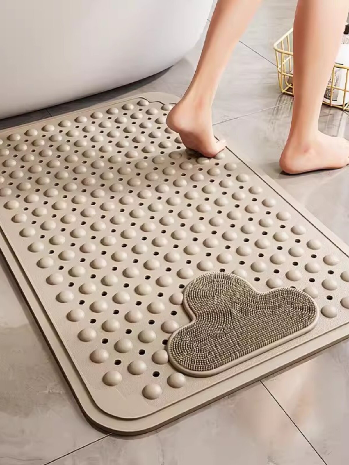 德国环保型浴室防滑垫淋浴房浴室浴缸儿童防滑脚垫按摩地垫