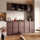 餐边柜靠墙一体2025新款 茶水柜客厅置物柜吊柜墙上储物柜靠山柜子