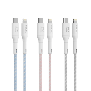 RSILOU阿思络CC56/CL55编织手机数据线pd快充充电线适用苹果8/11/12/13/14/15/16/17多兼容双typec口苹果线