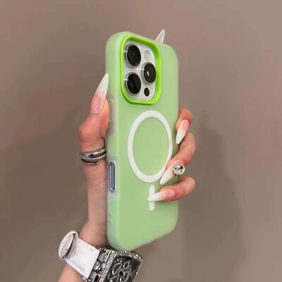 新款磁吸二合一苹果简约手机壳
