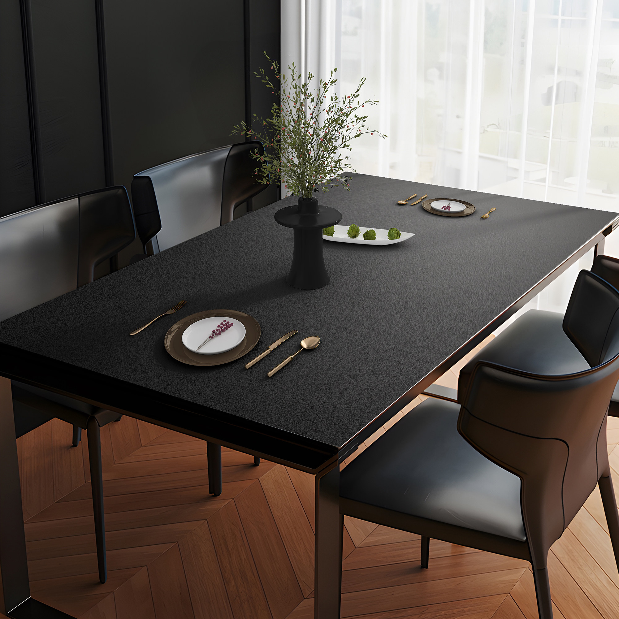 纯色皮革餐桌垫免洗防水防油防烫餐桌桌布防烫茶几垫子可自由裁剪,居家布艺,桌布,淘宝优惠券,粉丝福利购,淘宝优惠卷