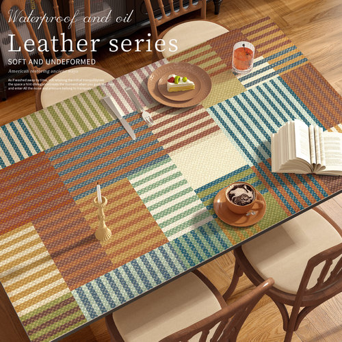 美式餐桌垫免洗防油防水防烫轻奢高级感pvc桌面保护垫茶几台布垫