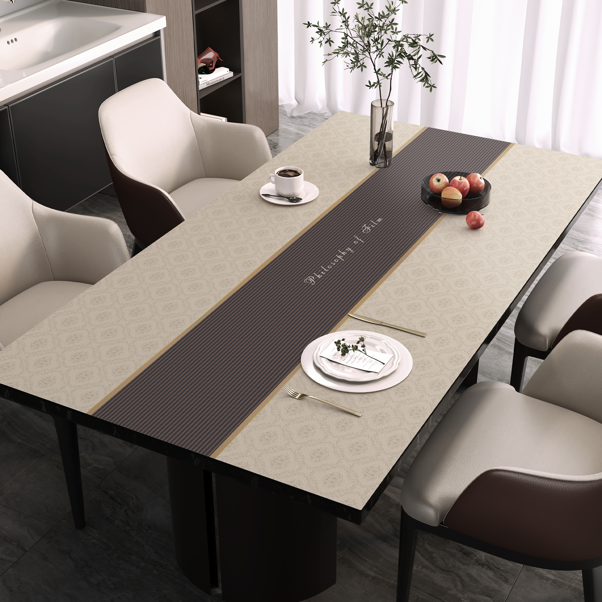 餐桌垫皮革简约无甲醛