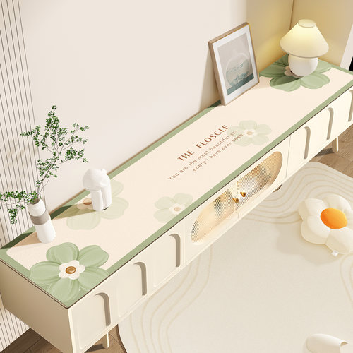 简约皮革电视柜保护垫免洗防水