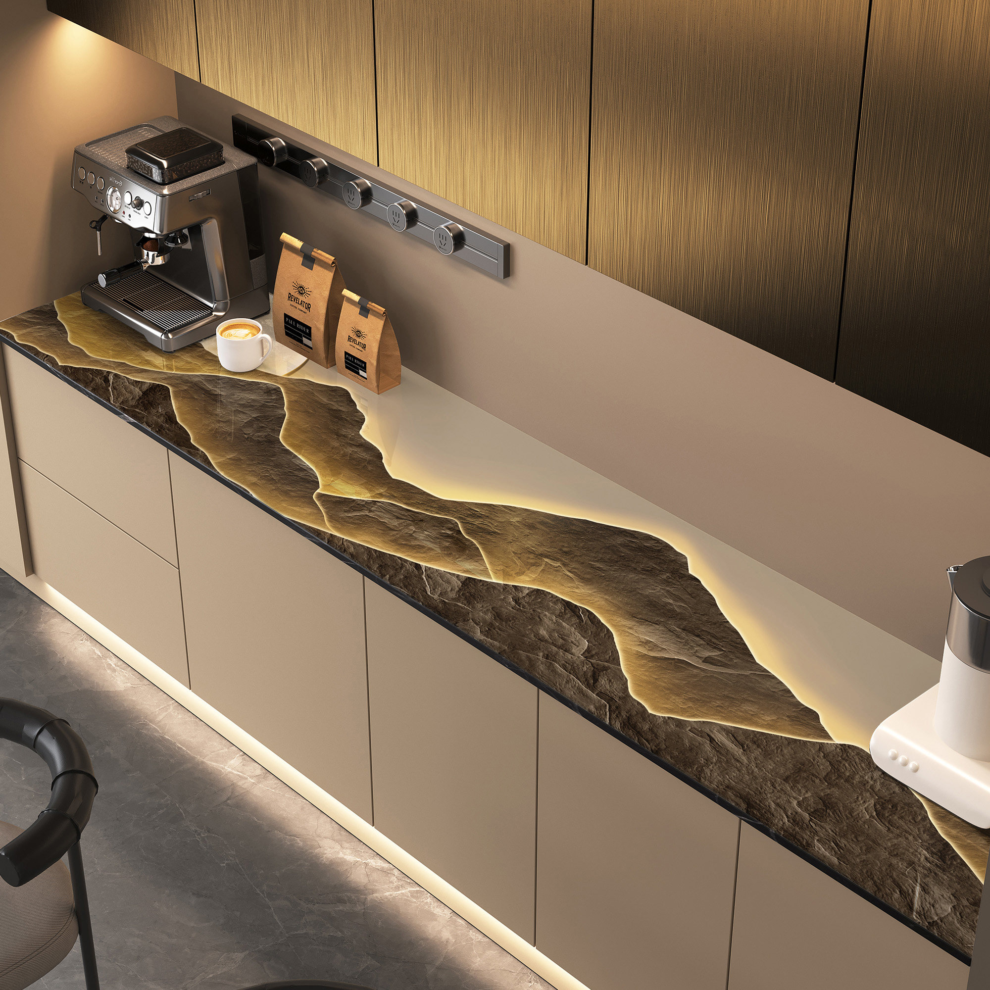 轻奢高级感餐边柜垫PVC桌垫酒柜台面保护垫防水防油防脏鞋柜盖布