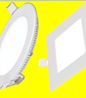 DC12v24v3648v低压园形方形超薄筒灯led暗装吸顶面板灯车箱轮船用