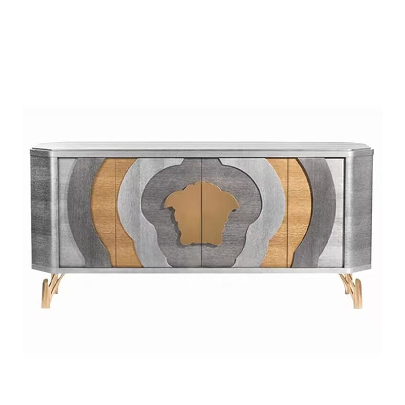 轻奢风可储物实木家用餐边柜高端