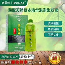 Brimles必美丝泡泡染发剂一支黑一只装栗棕色流行色草本植物膏体