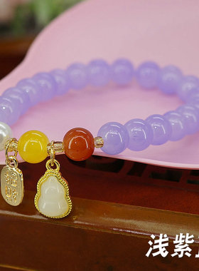 女玻璃民族风景区手链