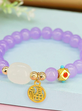 女古风小清新民族风弹力绳手链