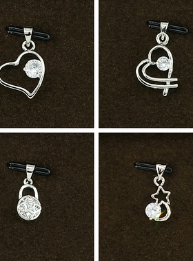 闪亮锆石镀白金防掉色义乌小吊坠