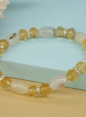 男女情侣玛瑙弹力绳手链义乌产地