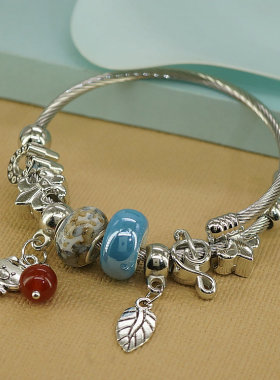 新中式国风开口手镯手串景区热销手串义乌饰品货源