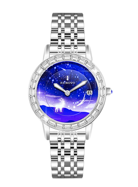 德国品牌RENOVO罗诺威女士手表轻奢小众百搭时尚机械表-R99011