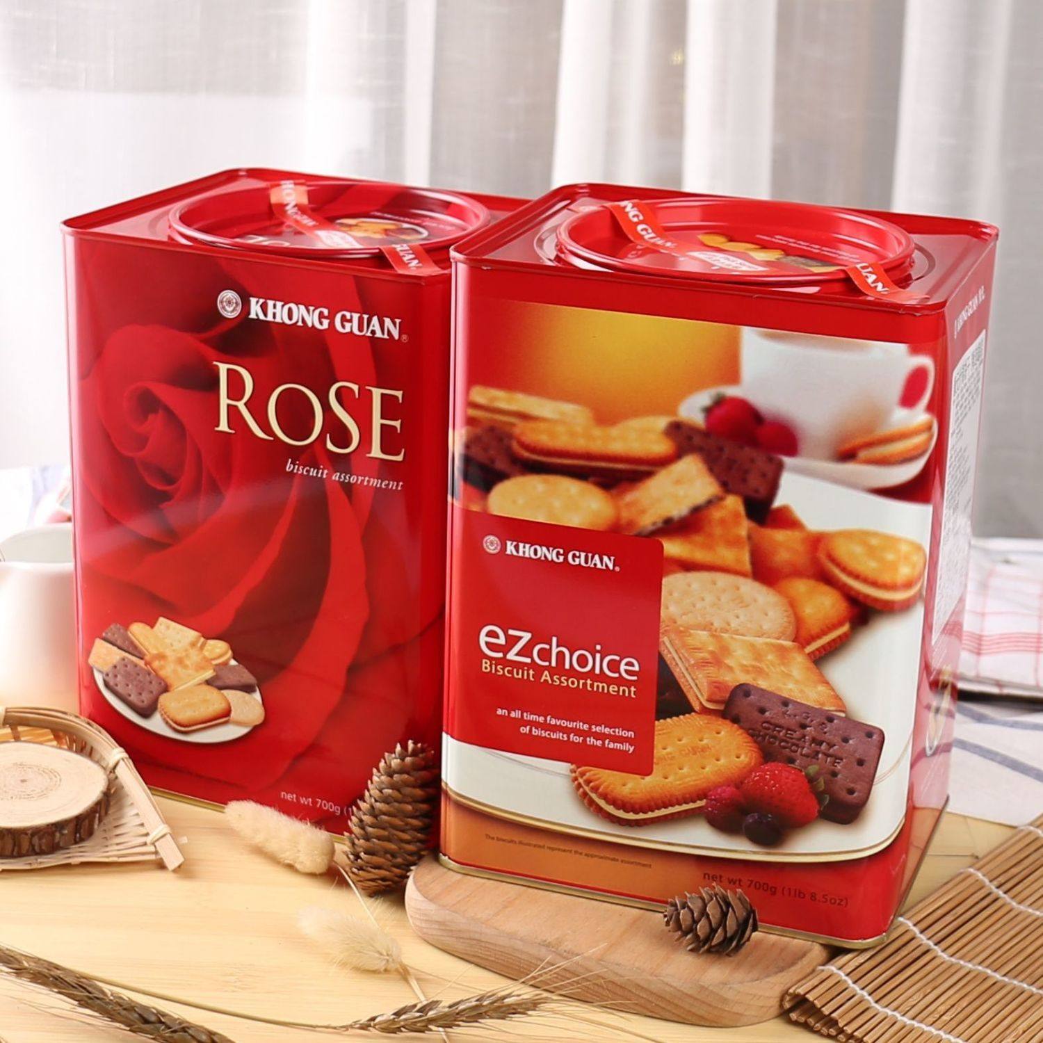 新加坡康元什锦夹心饼干香橙雪克柠檬味巧克力综合夹心饼解馋零食