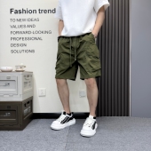 短裤 休闲工装 冰丝速干沙滩裤 男士 夏季 宽松凉感透气运动五分裤 新款