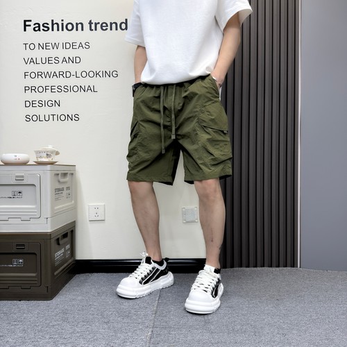 工装短裤冰丝速干沙滩裤宽松凉感