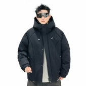 冬季 复古连帽棉衣男士 加厚保暖棉袄宽松百搭潮牌外套 美式 2025新款