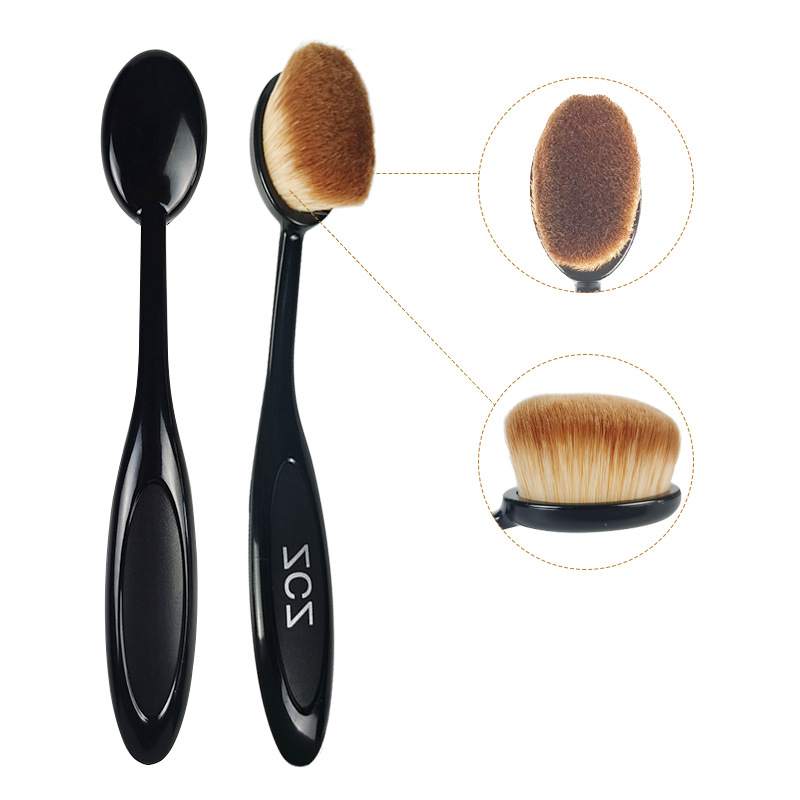 ZCZ 牙刷型粉底刷不吃粉的BB霜化妆刷 塑胶手柄牙刷一件代发