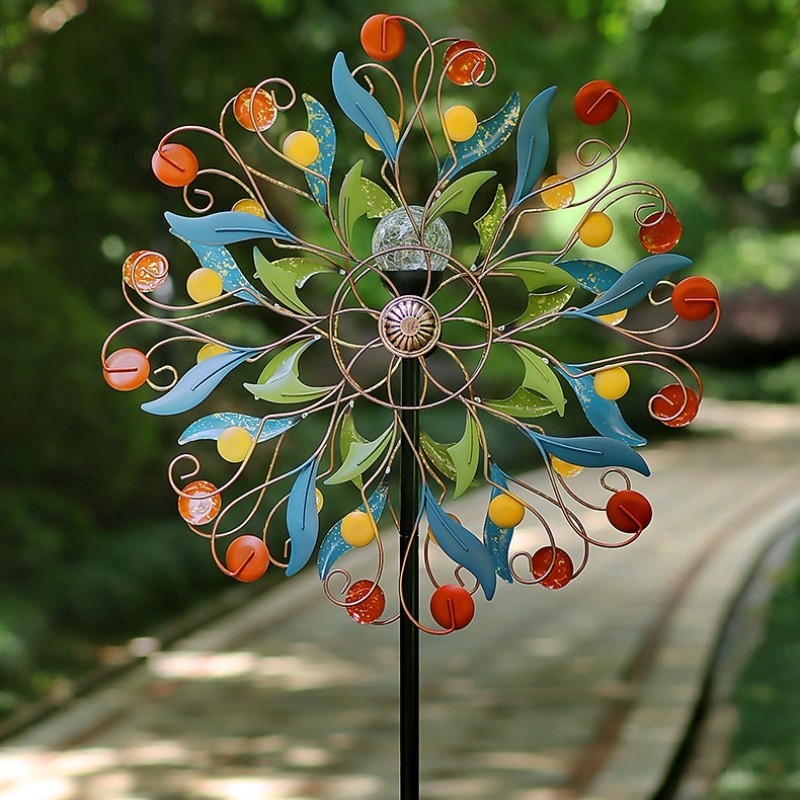 铁艺大风车户外花园庭院装饰