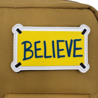 跨境BELIEVE相信魔术贴臂章士气