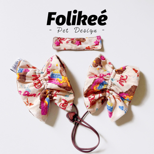 Folikee 小熊美卡耳套查理耳花头饰比格可卡耳花防脏 咖噗噗