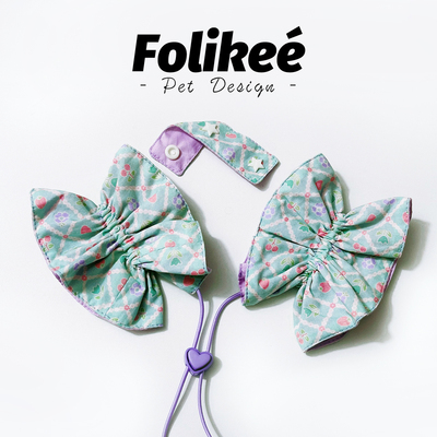 Folikee双面宠物耳套吃饭防弄脏