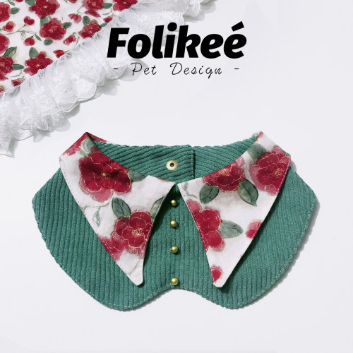 Folikee玫瑰庄园金珠宠物围脖