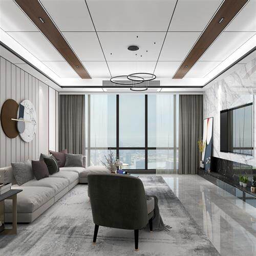 蜂窝大板集成吊顶铝扣板厨卫客厅阳台办公室卧室天花板全屋二级顶