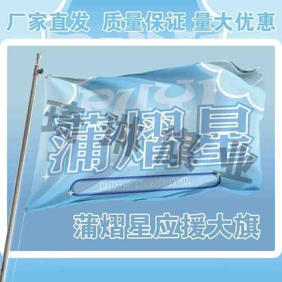 蒲熠星应援大旗户外演唱会手持大旗明星音乐节歌手旗帜定制周边