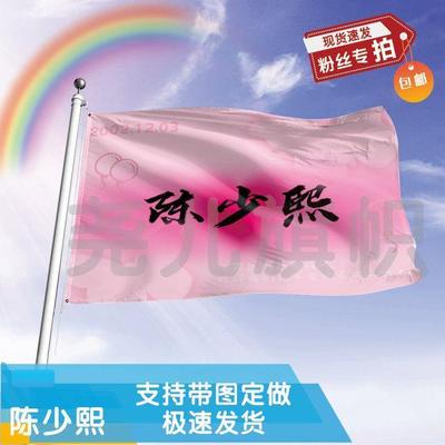 陈少熙应援大旗明星帜演唱