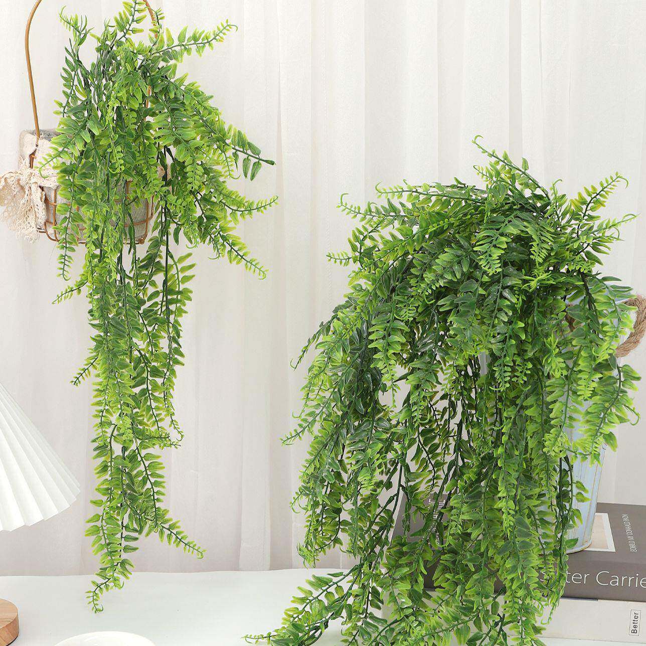 仿真绿植壁挂波斯草藤条蕨类假植物藤蔓客厅装饰绿色植物卧室悬挂