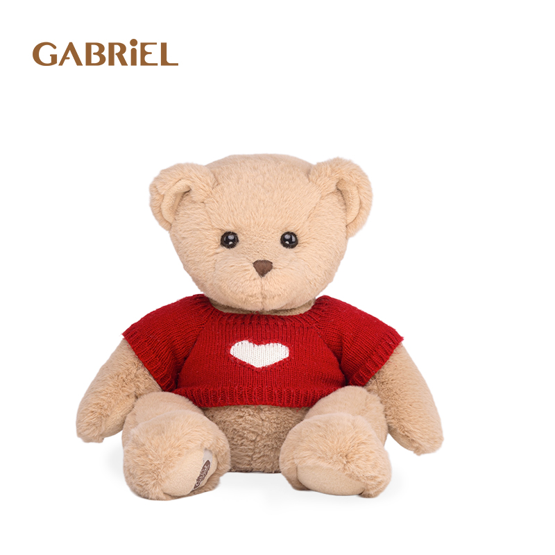 伽百利Gabriel爱心泰迪熊公仔