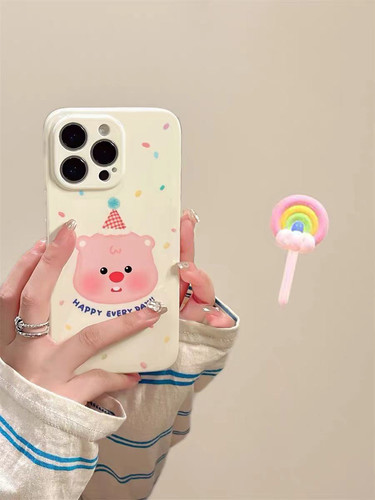 ins可爱卡通小海狸适用于小米15pro手机壳新cc9全包13spro/civi2/civi3直边13x青春14ultar小米11/10/9女