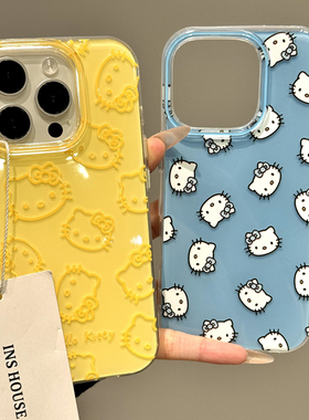 ZKA夏日柠檬黄小猫猫适用于一加ace5手机壳1+13全包1+ace3V创意一加12/11小众保护壳一加ace2PRO白底IMD
