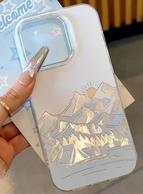 高级日照金山适用于vivo iqoo13pro/12/11s手机壳neo7/neo6se全包iqooneo10/9女z10turbo/z9冰川IMD