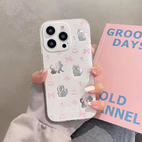 可爱少女心蝴蝶结小猫适用于iqoo13pro/10/9/8/7手机壳neo7se竞速vivoneo6se/5s/u5女z8x羽纱u3x萌iqooNeo10