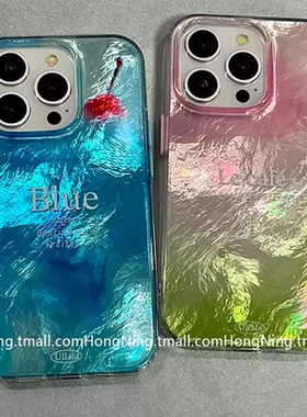 高级晕染镭射锡纸英文适用于荣耀400pro/300/200/70/60手机壳v40全包x40羽纱x60i+畅玩50创意magic7女play7T