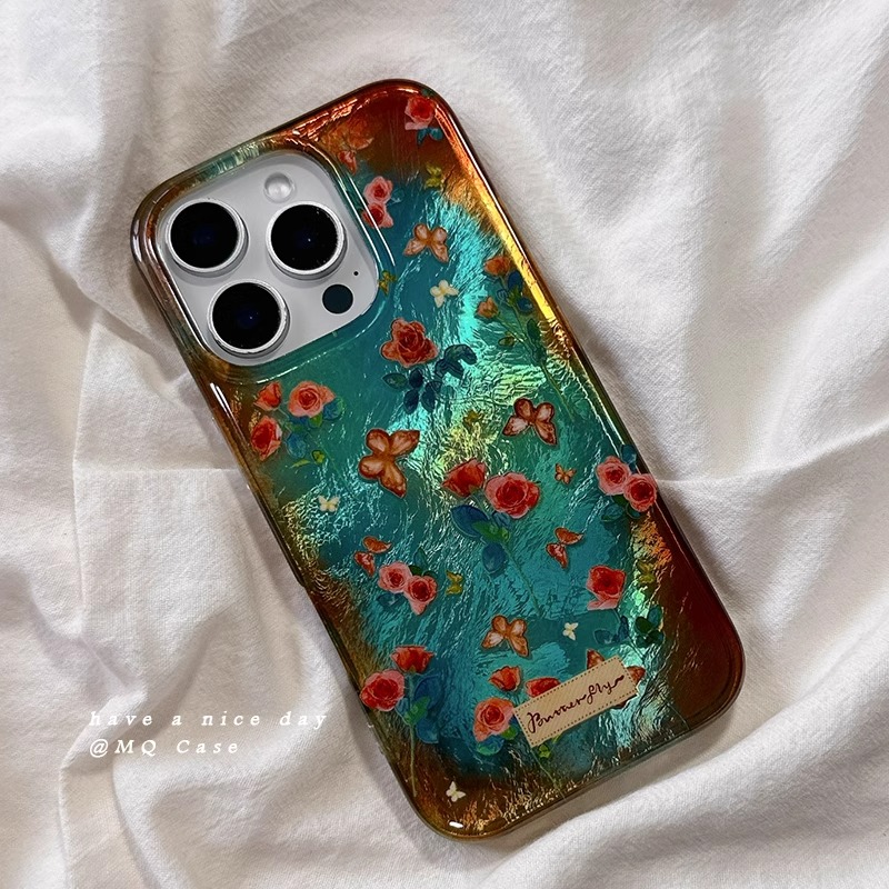 复古气质蝴蝶结花朵适用于oppo A3pro/93s手机壳A2x/2m创意a57手机套a96全包A97/a11x羽纱A92透明a78女58x