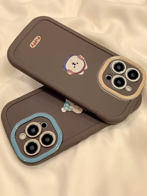 可爱卡通小狗兔子适用于realme真我10pro+手机壳全包v23i大师探索版Q5i真我GTneo5/泡芙壳女保护套GT7/6pro