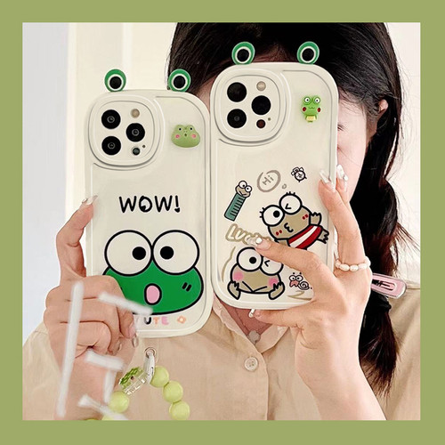 可爱大眼青蛙适用于小米15pro手机壳新款cc9全包13spro直边civi2/civi3直边13x青春14ultar小米11/10/9女款