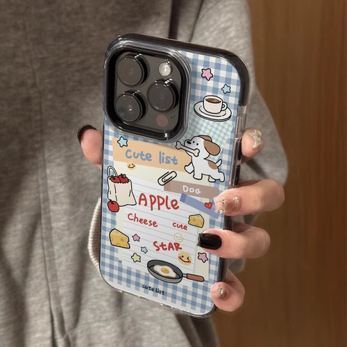 珍可艾ins风便签小狗适用于oppo reno13 Pro/reno 12pro手机壳opporeno11/10新款find x8/findx8s撞合