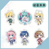 初音未来miku巡音流歌luka周边亚克力Q版 钥匙扣书包挂件镜音铃连