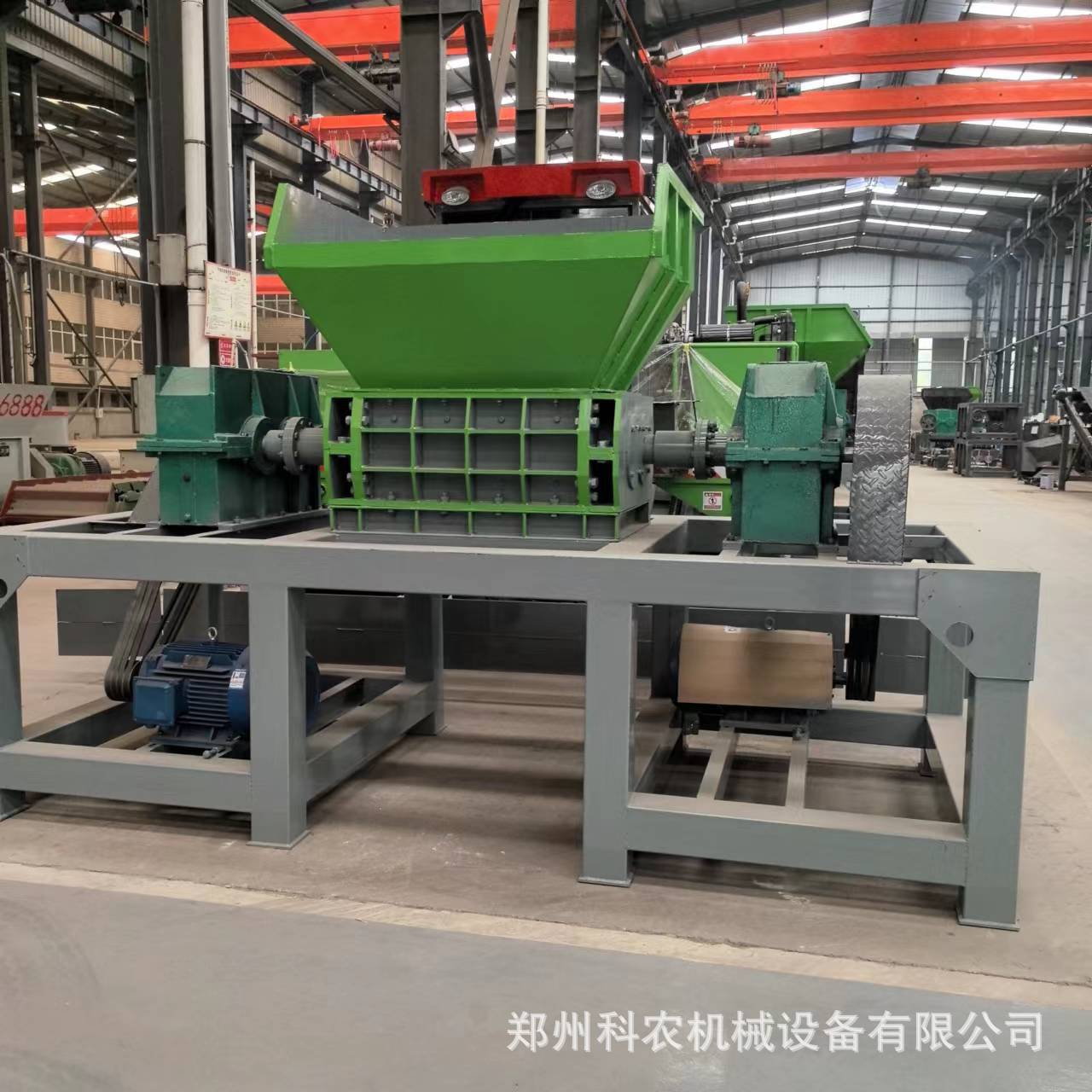 工业固废大型双轴撕碎机 金属大油桶粉碎机 彩钢瓦撕碎机设备价格