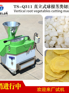立式柠檬切片机 多功能球根茎切菜机 食品果蔬切割设备